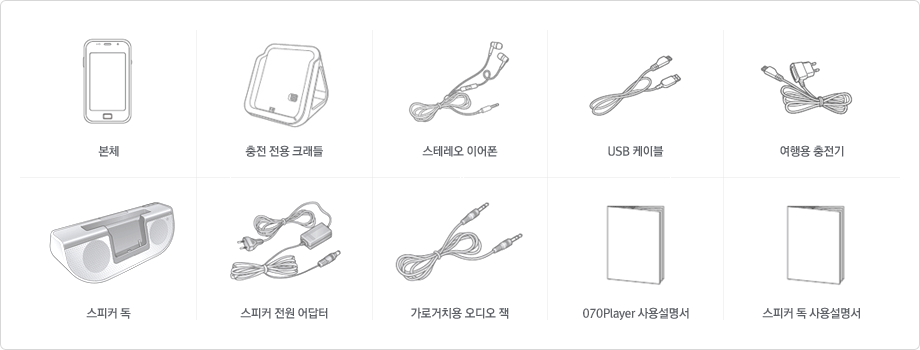 ��ü, ���� ���� ũ����, ���׷��� �̾���, USB ���̺�, ����� ������, ����Ŀ ��, ����Ŀ ���� �����, ���ΰ�ġ�� ����� ��, 070Player ��뼳����, ����Ŀ �� ��뼳����