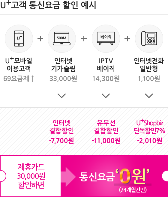 카드 혜택 자세히 보기 기업 Lg U