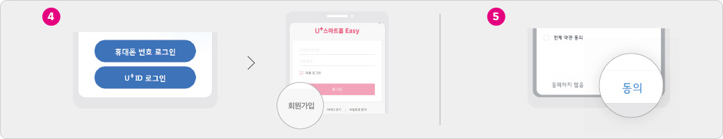 U+스마트홈 Easy 앱 설치/실행/로그인하기 02